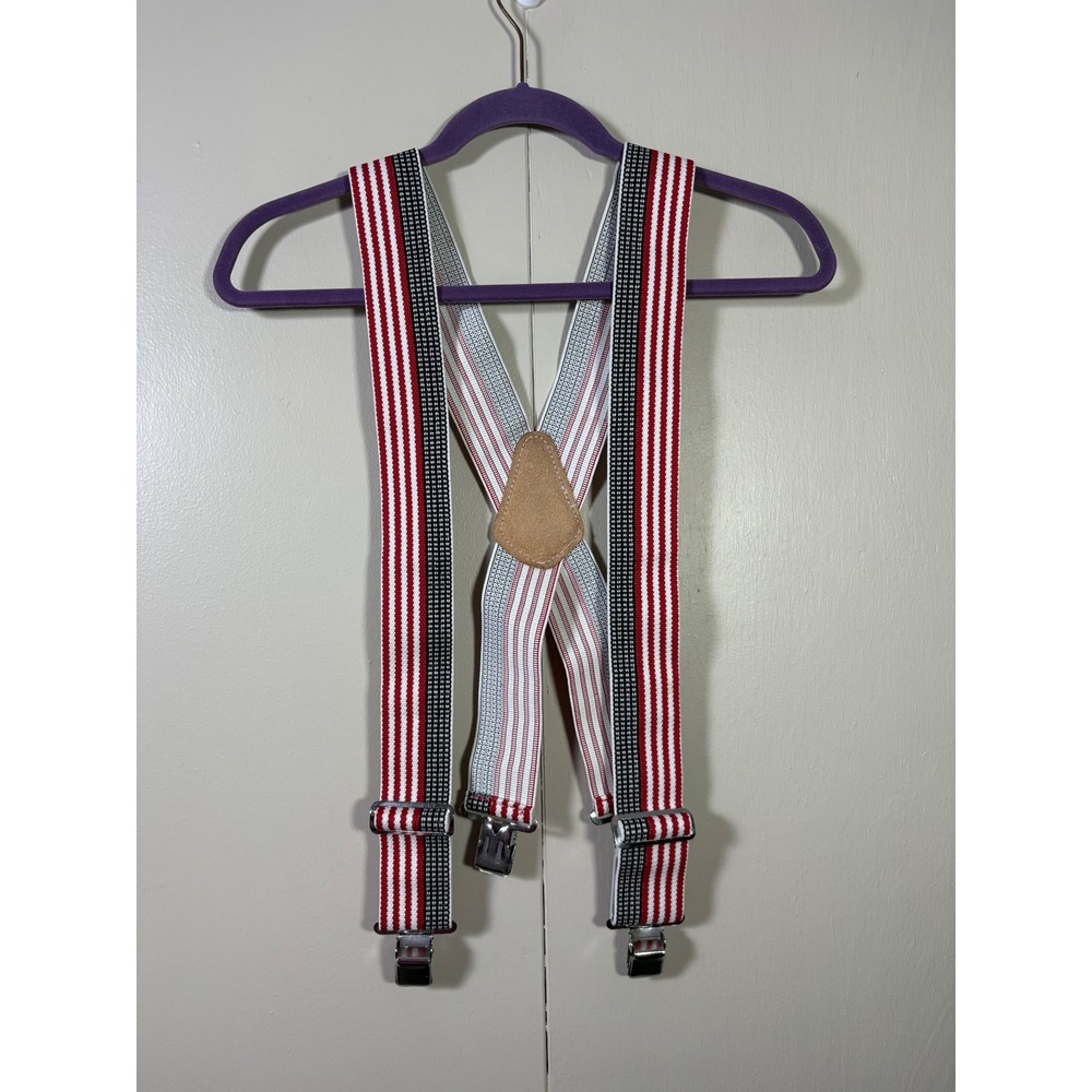 CLC Work Gear Heavy Duty X-Back Suspenders Striped Utility Americana Heritage